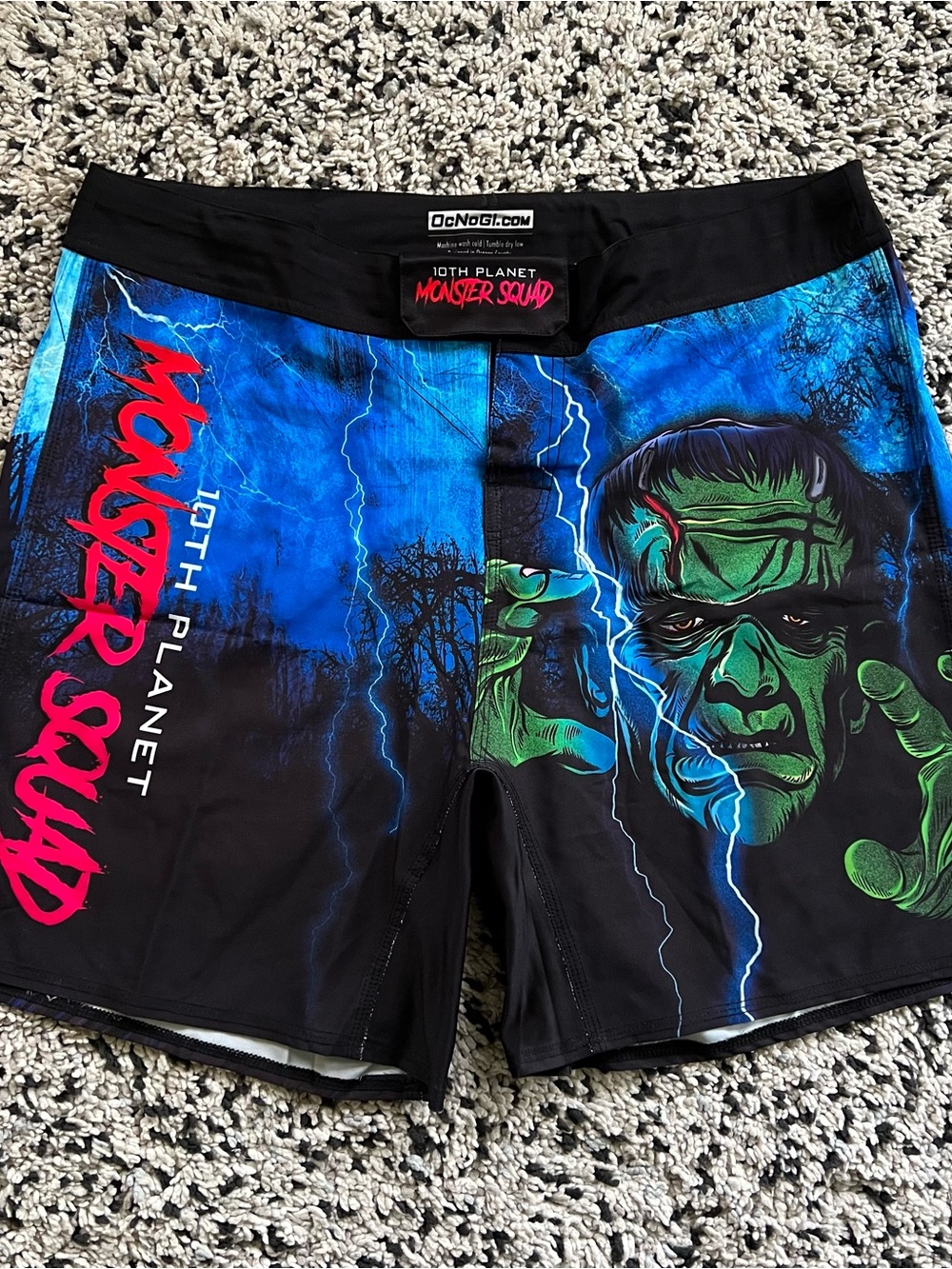 10th Planet Monster Squad Jiu Jitsu Shorts Frankenstein Werewolf Graphic Mens 38 View 2